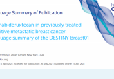 Plain language summary of the DESTINY-Breast01 study